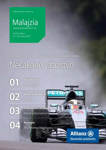 Obálka e-magazínu Magazín F1 2/2015