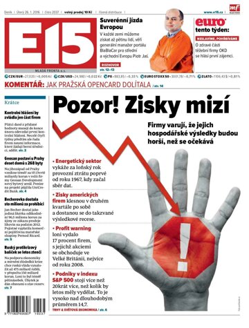 Obálka e-magazínu E15 26.1.2016