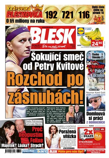 Obálka e-magazínu Blesk 16.5.2016