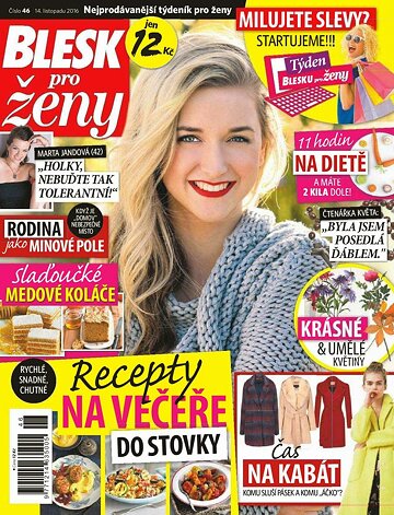 Obálka e-magazínu Blesk pro ženy 14.11.2016