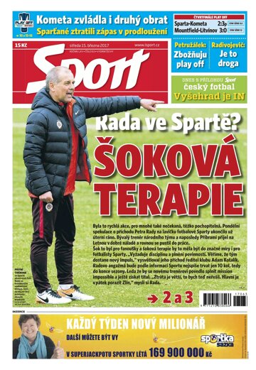 Obálka e-magazínu Sport 15.3.2017