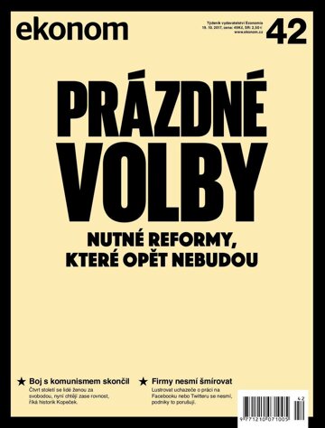 Obálka e-magazínu Ekonom 42 - 19.10.2017