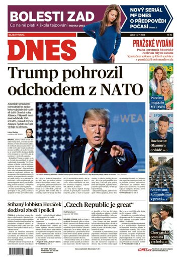 Obálka e-magazínu MF Dnes 13.7.2018