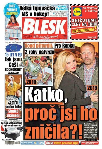 Obálka e-magazínu Blesk 2.5.2019