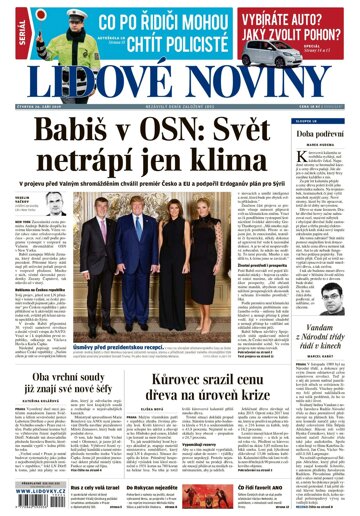 Obálka e-magazínu Lidové noviny 26.9.2019