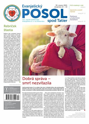 Obálka e-magazínu Evanjelický posol spod Tatier 13-14-2021