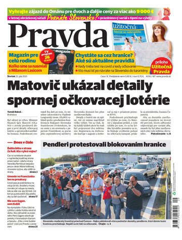 Obálka e-magazínu Pravda 22. 7. 2021