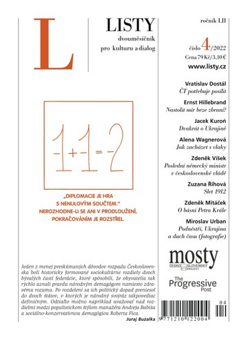 Obálka e-magazínu Listy 4/2022