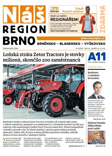 Obálka e-magazínu Náš Region - Brno 35/2025