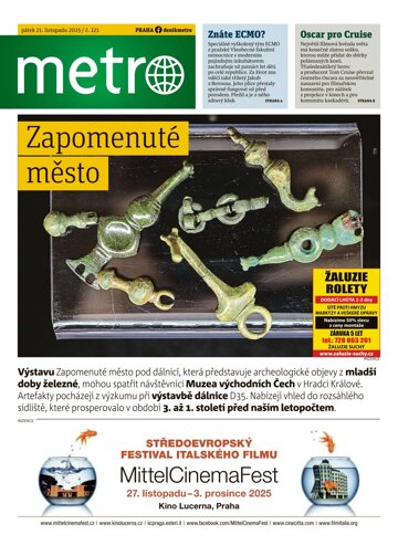 Obálka e-magazínu deník METRO 21.11.2025