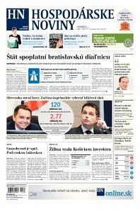 Obálka e-magazínu Hospodárske noviny 27.09.2013