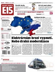 Obálka e-magazínu E15 3.12.2013