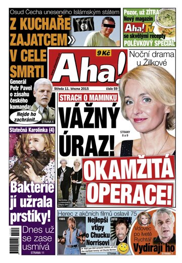 Obálka e-magazínu AHA! 11.3.2015