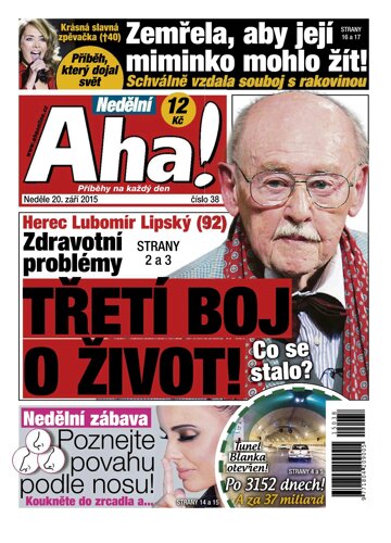 Obálka e-magazínu Nedělní AHA! 20.9.2015