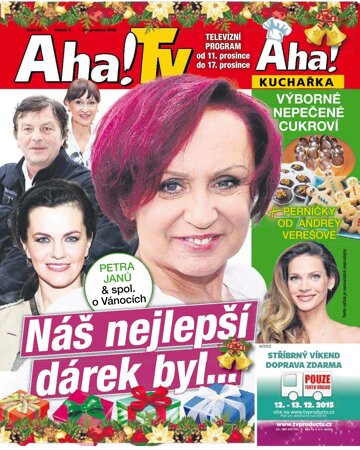 Obálka e-magazínu AHA! Tv - 10.12.2015