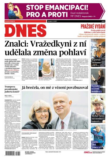 Obálka e-magazínu MF Dnes 2.3.2017