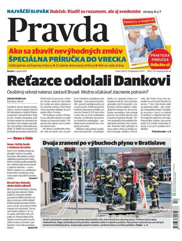 Obálka e-magazínu Pravda 3. 4. 2019