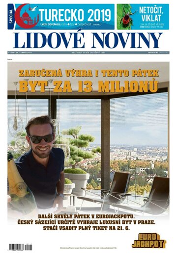 Obálka e-magazínu Lidové noviny 19.6.2019