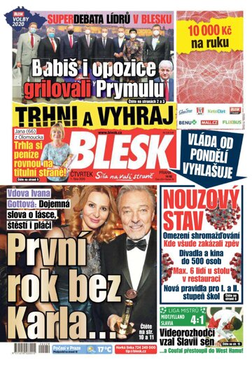 Obálka e-magazínu Blesk 1.10.2020