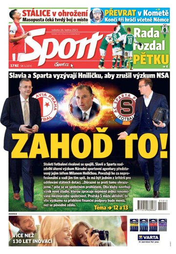 Obálka e-magazínu Sport 16.1.2021