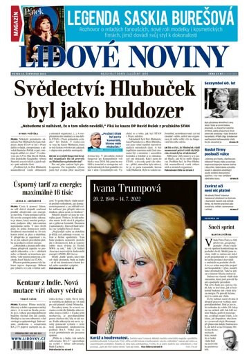Obálka e-magazínu Lidové noviny 15.7.2022