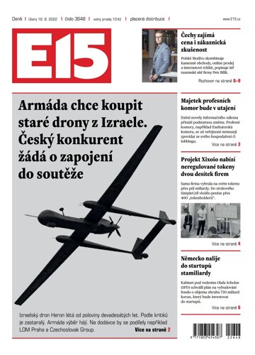 Obálka e-magazínu E15 16.8.2022