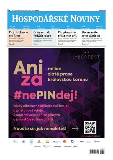 Obálka e-magazínu Hospodářské noviny 245 - 20.12.2022
