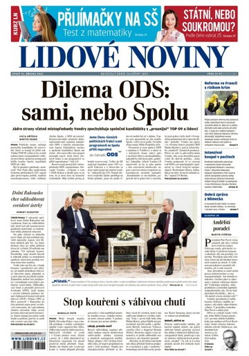 Obálka e-magazínu Lidové noviny 21.3.2023