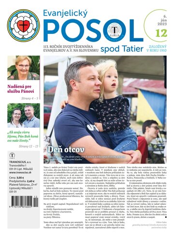 Obálka e-magazínu Evanjelický posol spod Tatier 12/2023