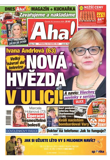 Obálka e-magazínu AHA! 18.7.2024