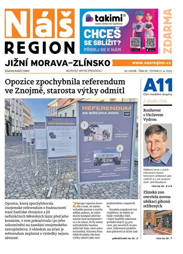 Obálka e-magazínu Náš Region - Jižní Morava/Zlínsko 16/2025