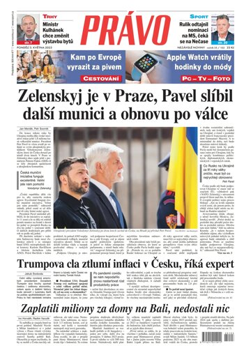 Obálka e-magazínu Deník Právo 5.5.2025