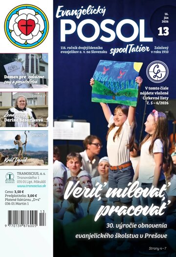 Obálka e-magazínu Evanjelický posol spod Tatier 13/2026