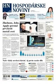 Obálka e-magazínu Hospodárske noviny 11.09.2013