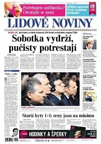 Obálka e-magazínu Lidové noviny 4.11.2013