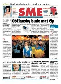 Obálka e-magazínu SME 28.11.2013