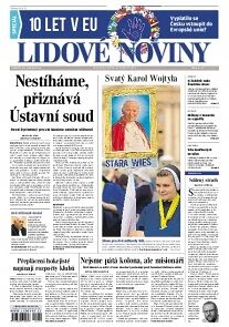 Obálka e-magazínu Lidové noviny 28.4.2014