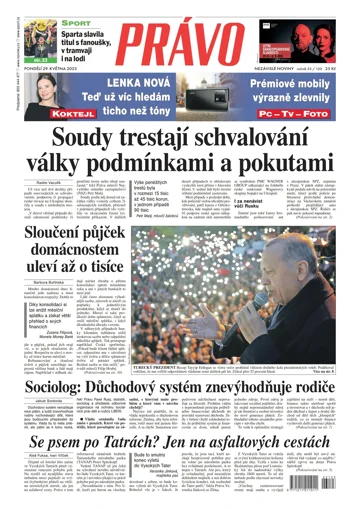 Deník Právo 29.5.2023