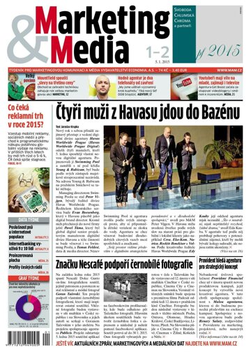 Obálka e-magazínu Marketing & Media 1+2 - 5.1.2015