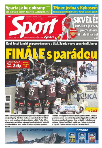 Obálka e-magazínu Sport 9.4.2016