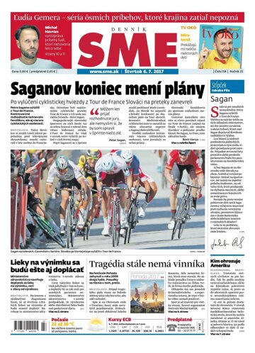 Obálka e-magazínu SME 6.7.2017