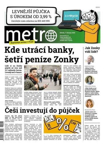 Obálka e-magazínu deník METRO 7.3.2018