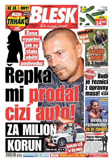 Obálka e-magazínu Blesk 10.9.2018