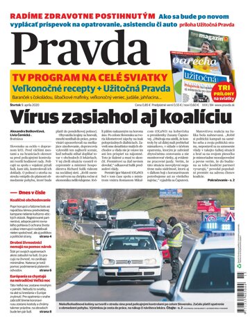 Obálka e-magazínu Pravda 9. 4. 2020