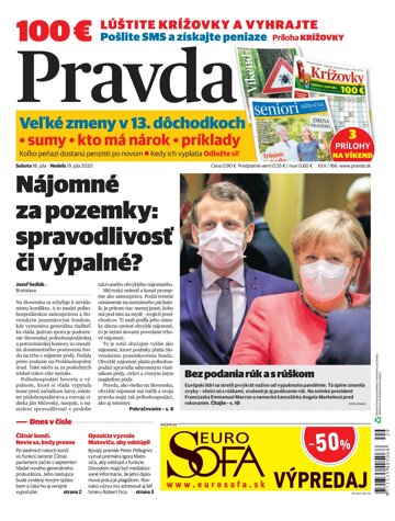 Obálka e-magazínu Pravda 18. 7. 2020