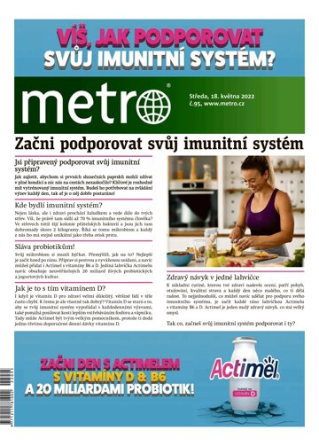 Obálka e-magazínu deník METRO 18.5.2022