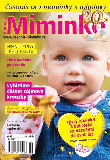 Obálka e-magazínu Miminko 9/2022