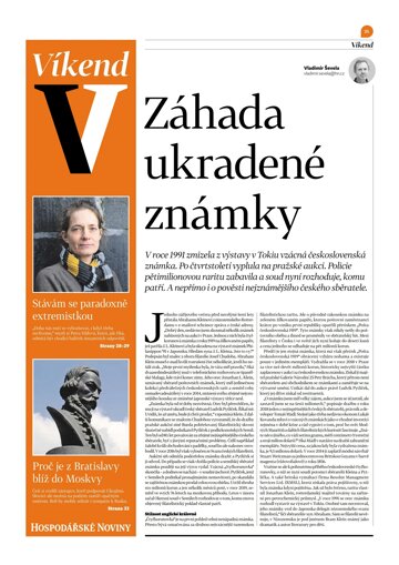 Obálka e-magazínu Hospodářské noviny - příloha Víkend 060 - 24.3.2023 Víkend