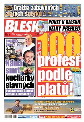 Obálka e-magazínu Blesk 12.8.2025