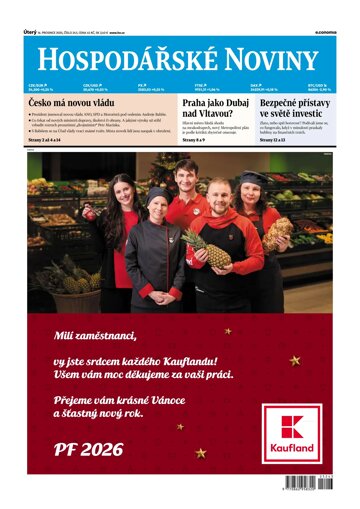 Obálka e-magazínu Hospodářské noviny 243 - 16.12.2025